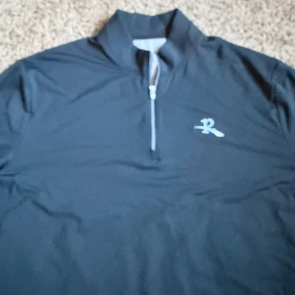 Johnnie-O Q-Zip Pullover Golf Shirt Sweatshirt Xl Black Quarter Zip - Picture 1 of 6